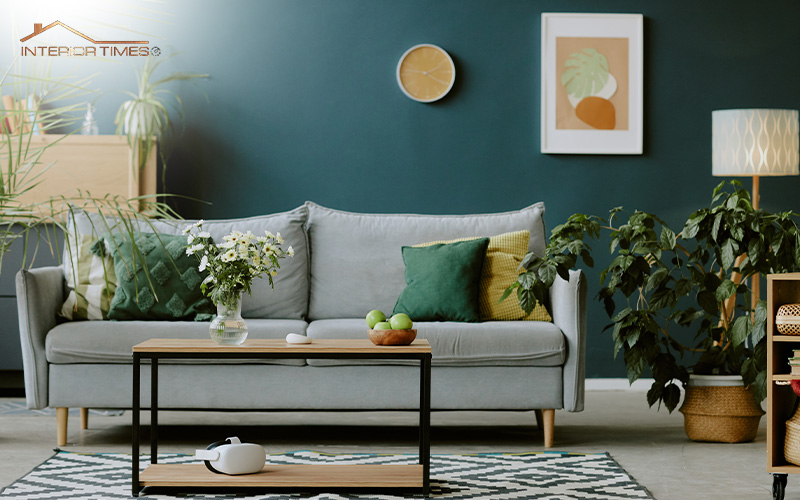 Living room with greenery